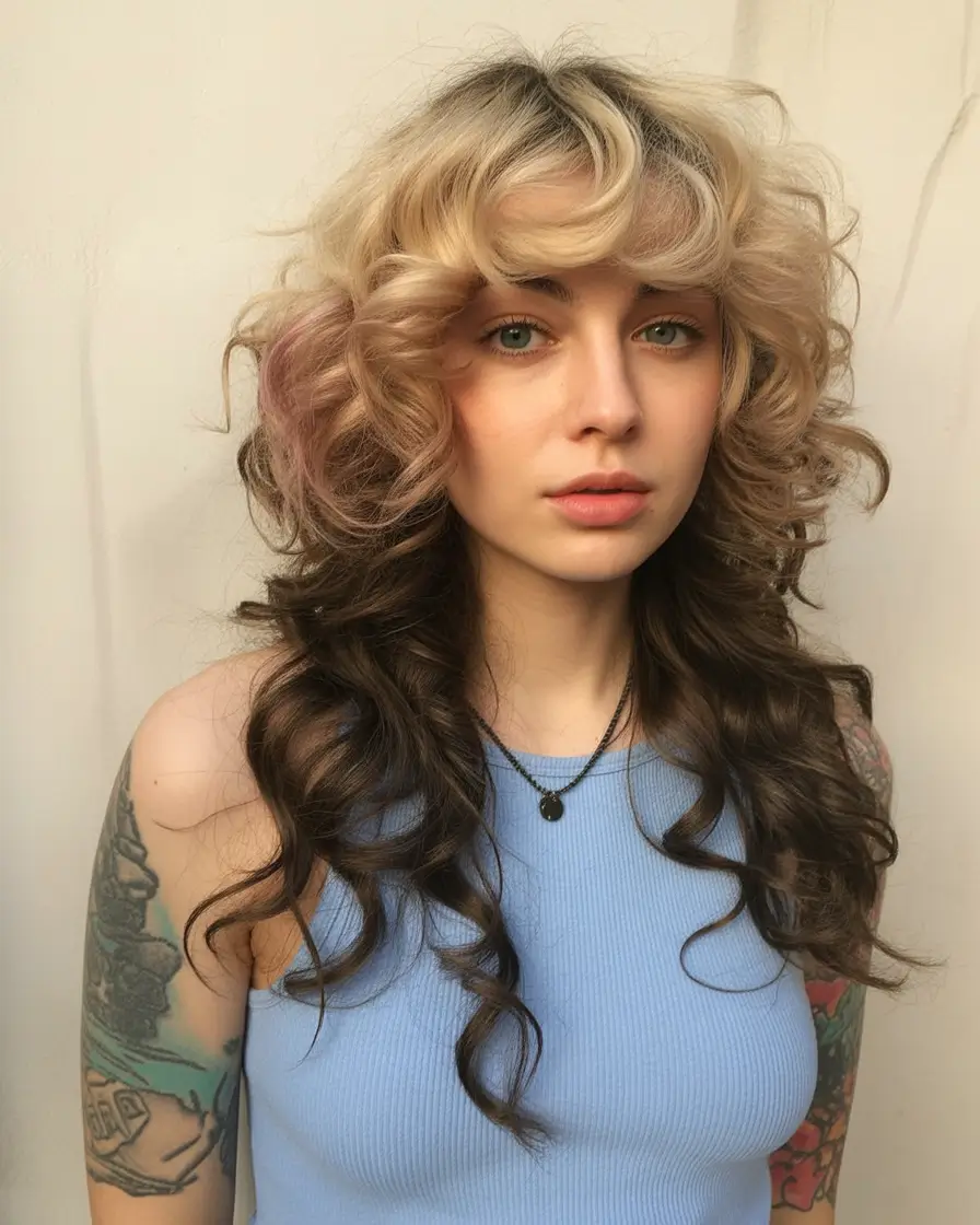 Trendy jellyfish haircut 2026 Romantic Curly Jellyfish With Vintage Volume