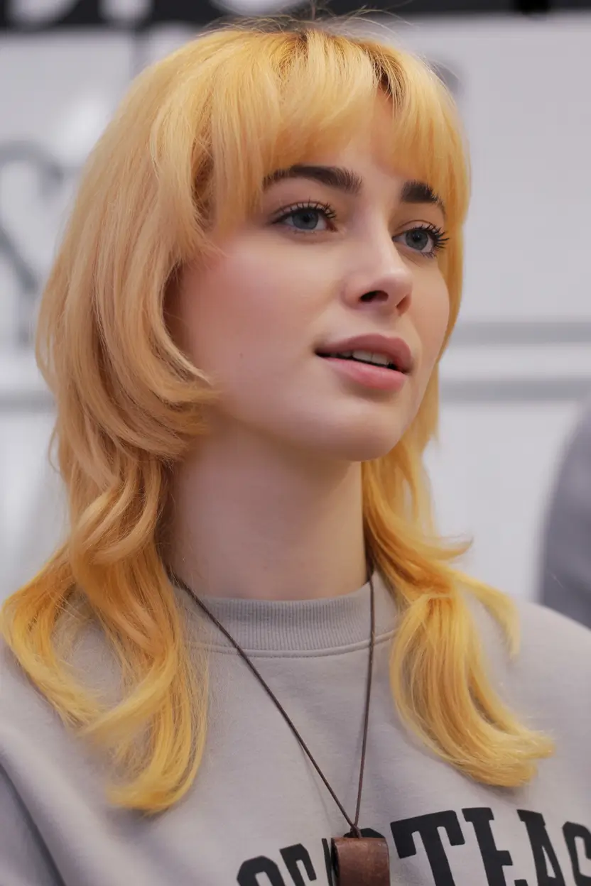 Trendy jellyfish haircut 2026 Golden Jellyfish With Retro Influence