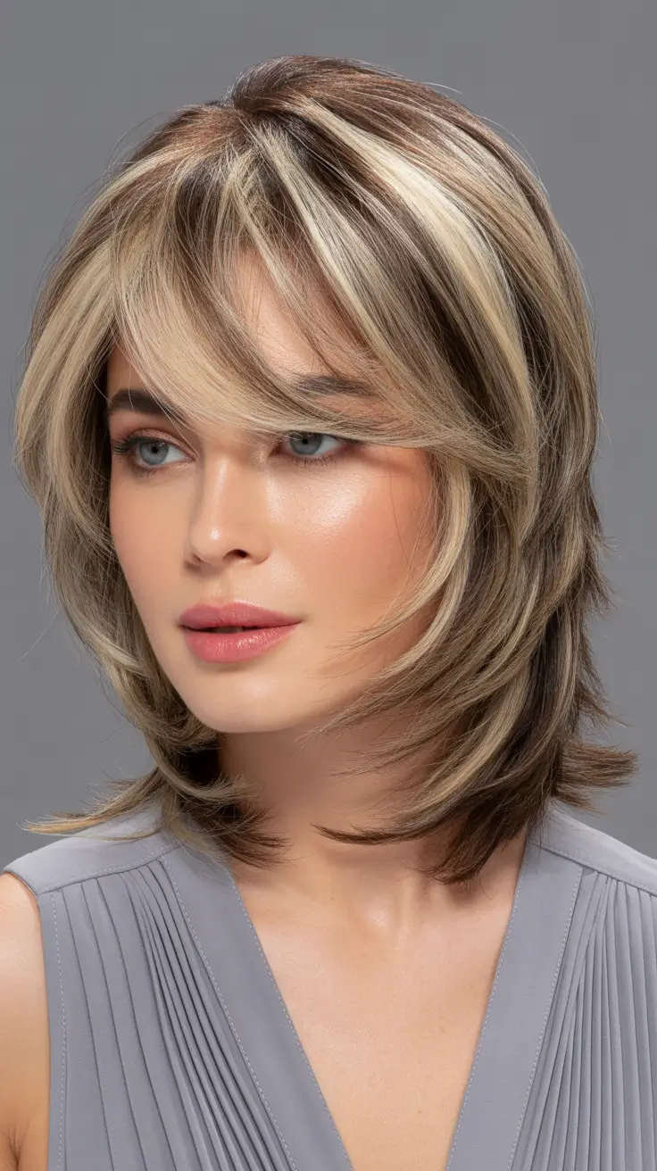 Trendy layered hairstyles 2026 Short Highlighted Layers