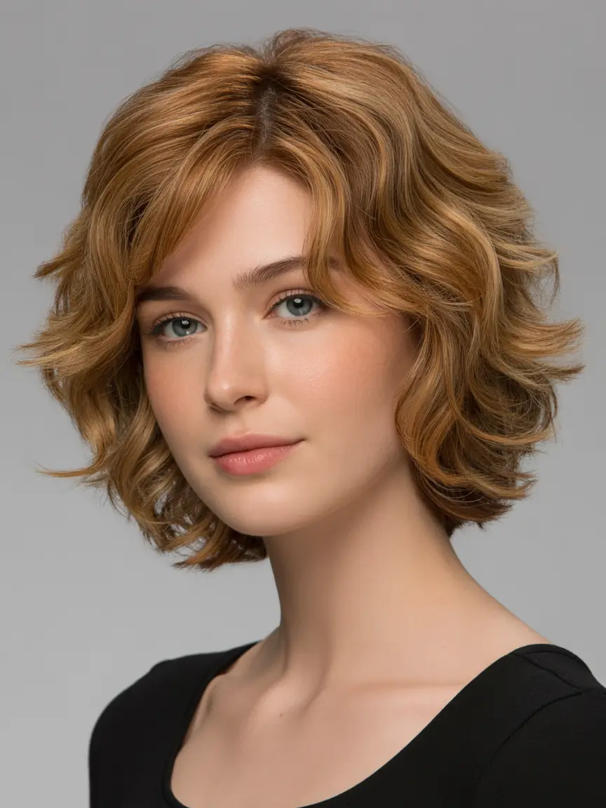 Trendy layered hairstyles 2026 Curly Medium Layers