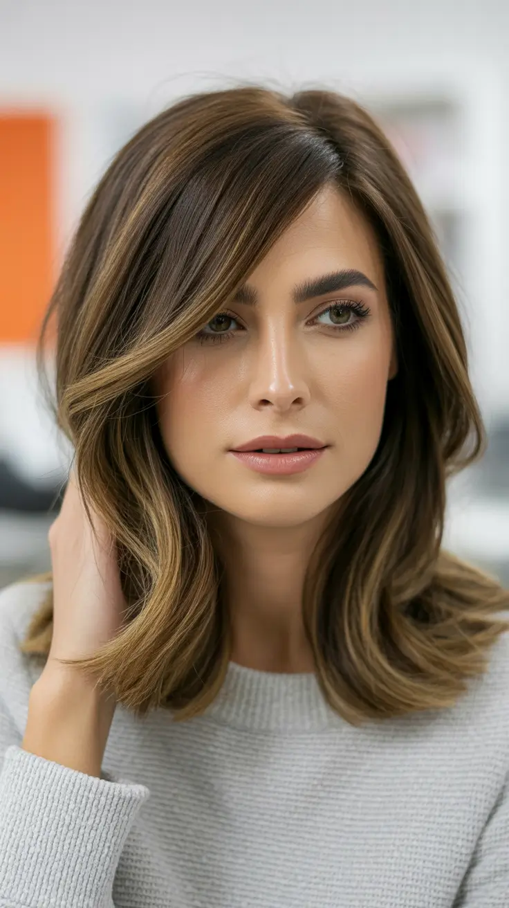 Trendy lob haircuts 2026 Softly Tousled Lob with a Modern Shape
