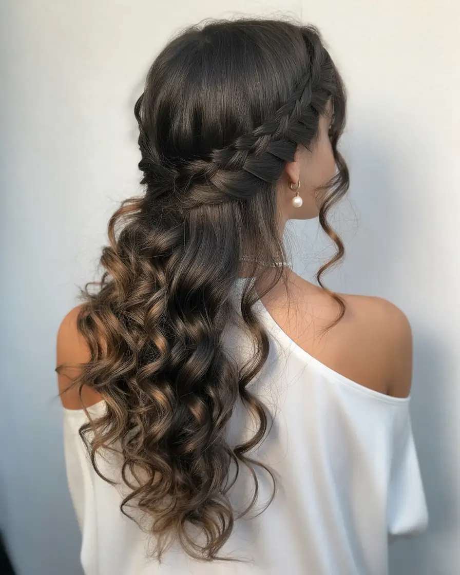 Trendy long hairstyles 2026 Braided Long Waves With Romantic Flow