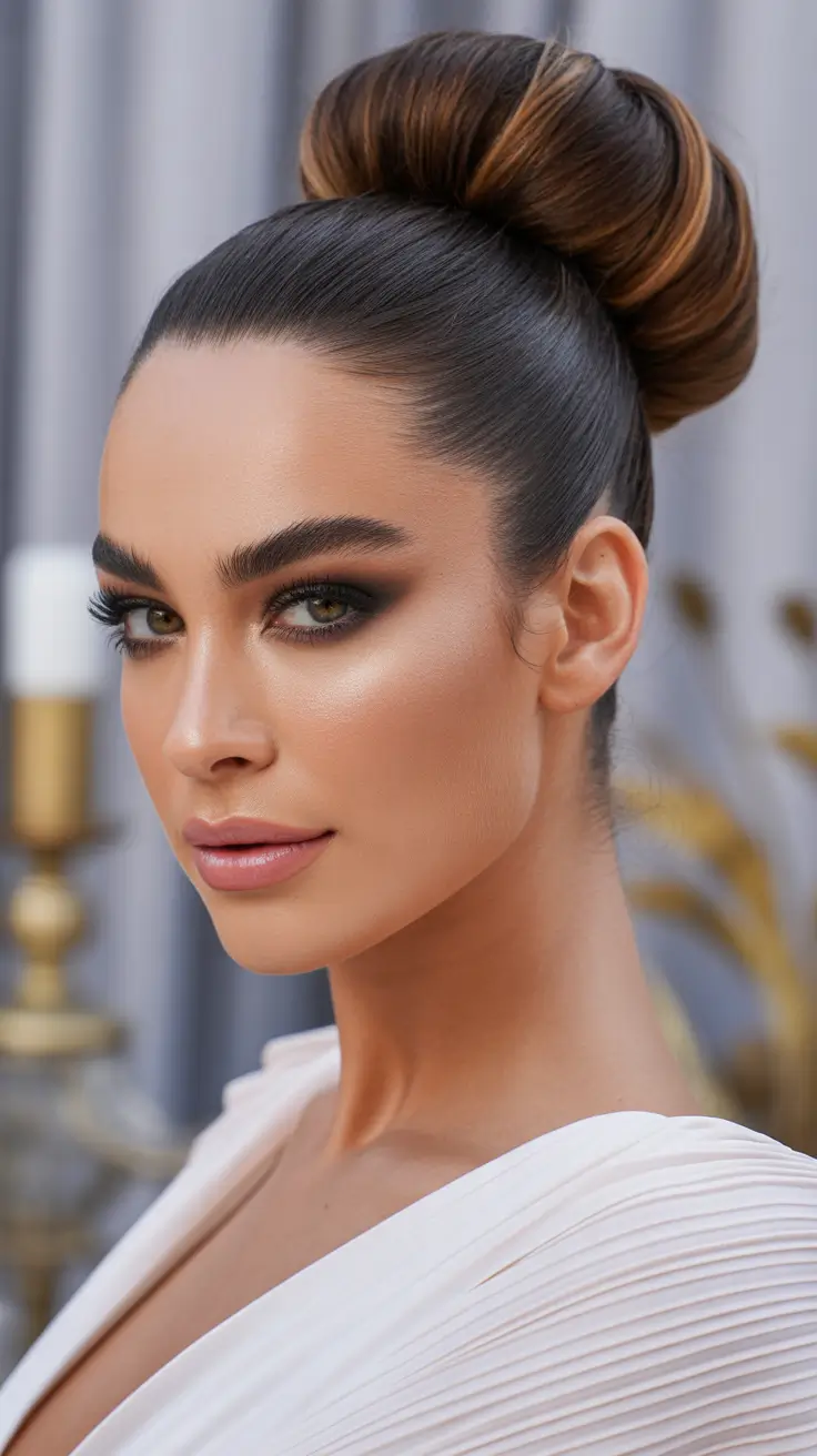 Trendy long hairstyles 2026 Jet Black Volume With Soft Face Contour