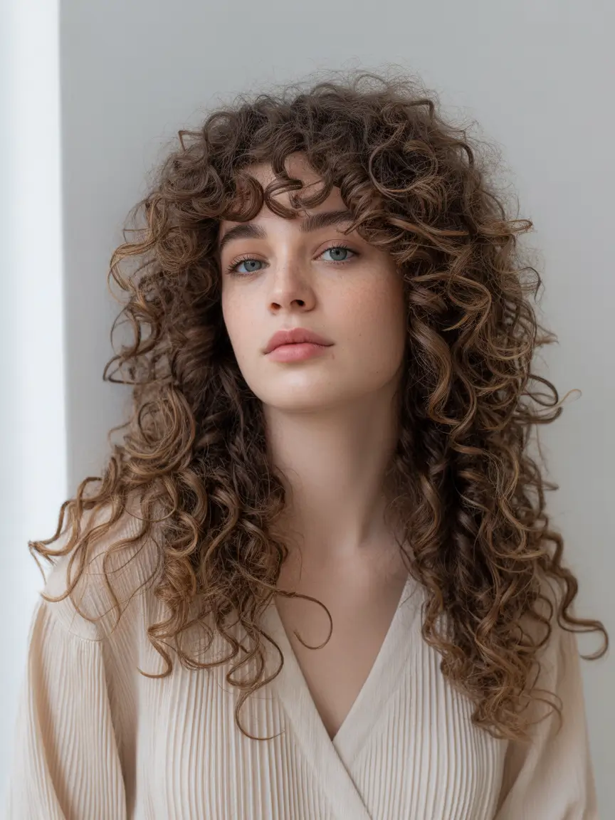 Trendy long hairstyles 2026 Long Bright Layers With Defined Side Fringe