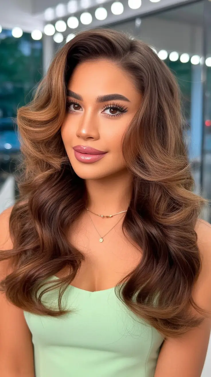 Trendy long hairstyles 2026 Soft Hollywood Waves