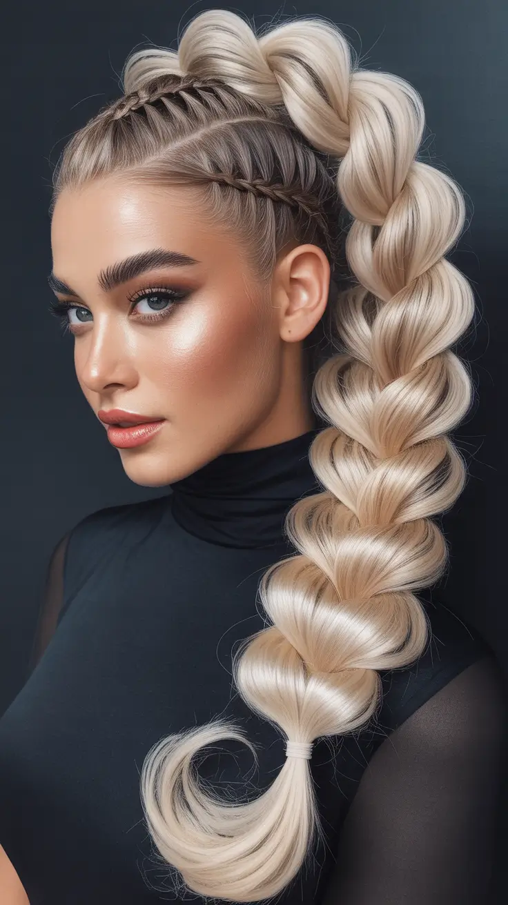 Trendy long hairstyles 2026 Bubble Braid