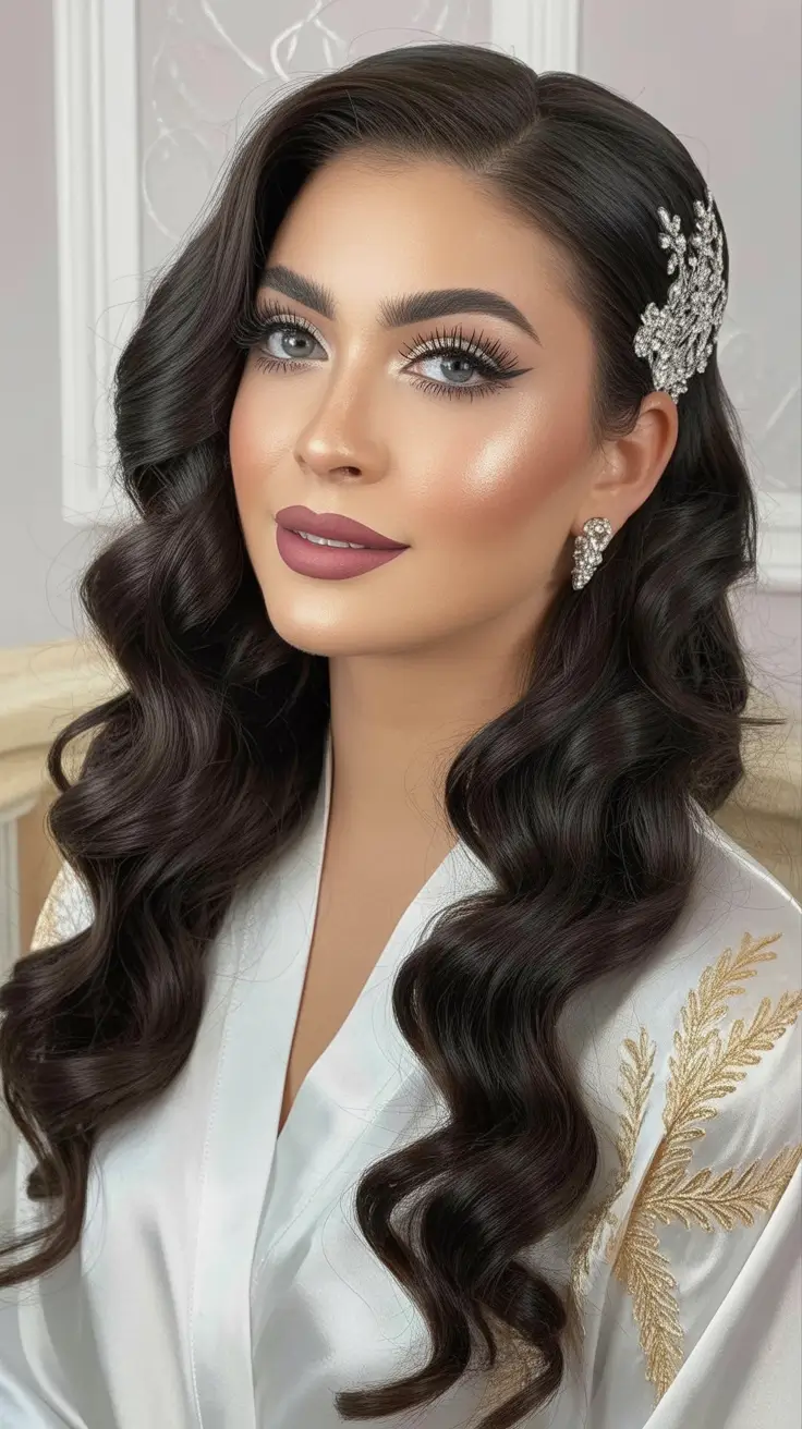 Trendy long hairstyles 2026 Side Part Waves