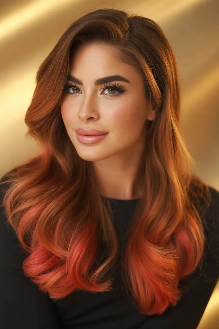 Trendy long hairstyles 2026 Copper Waves