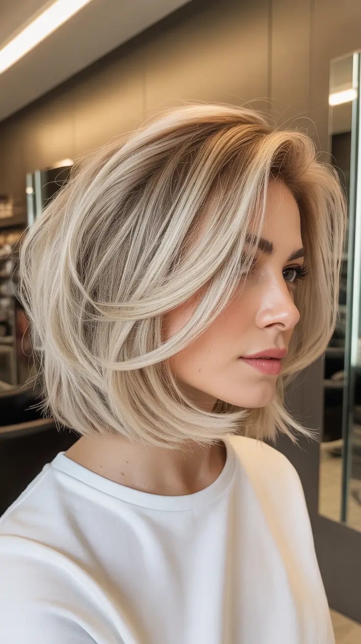 Trendy-side-part-hairstyle-ideas-2026 Dimensional Blonde Side-Part Lob