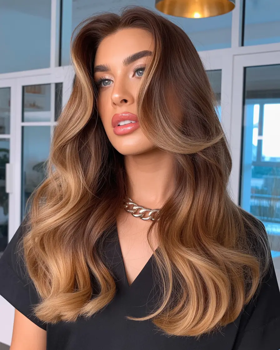Versatile long haircuts 2026 Soft Layers With Golden Dimension