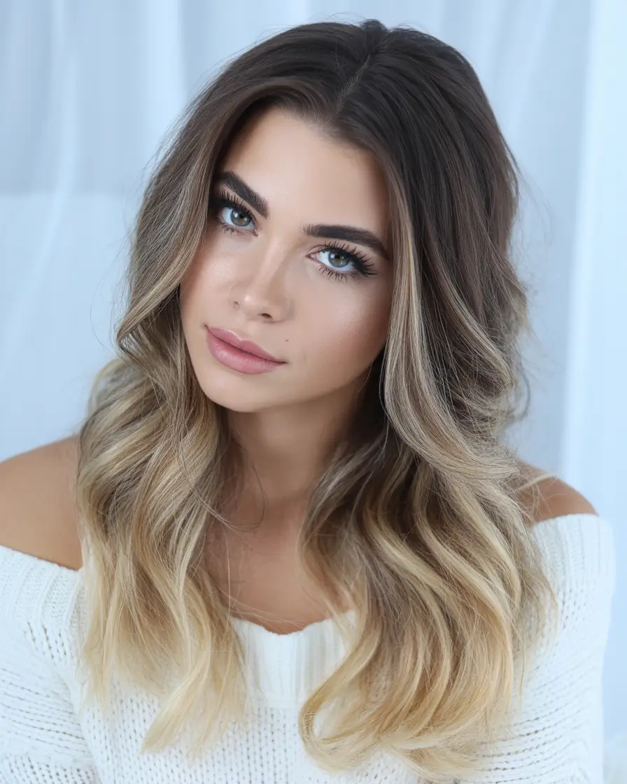 Versatile long haircuts 2026 Blended Balayage With Soft Contour Layers