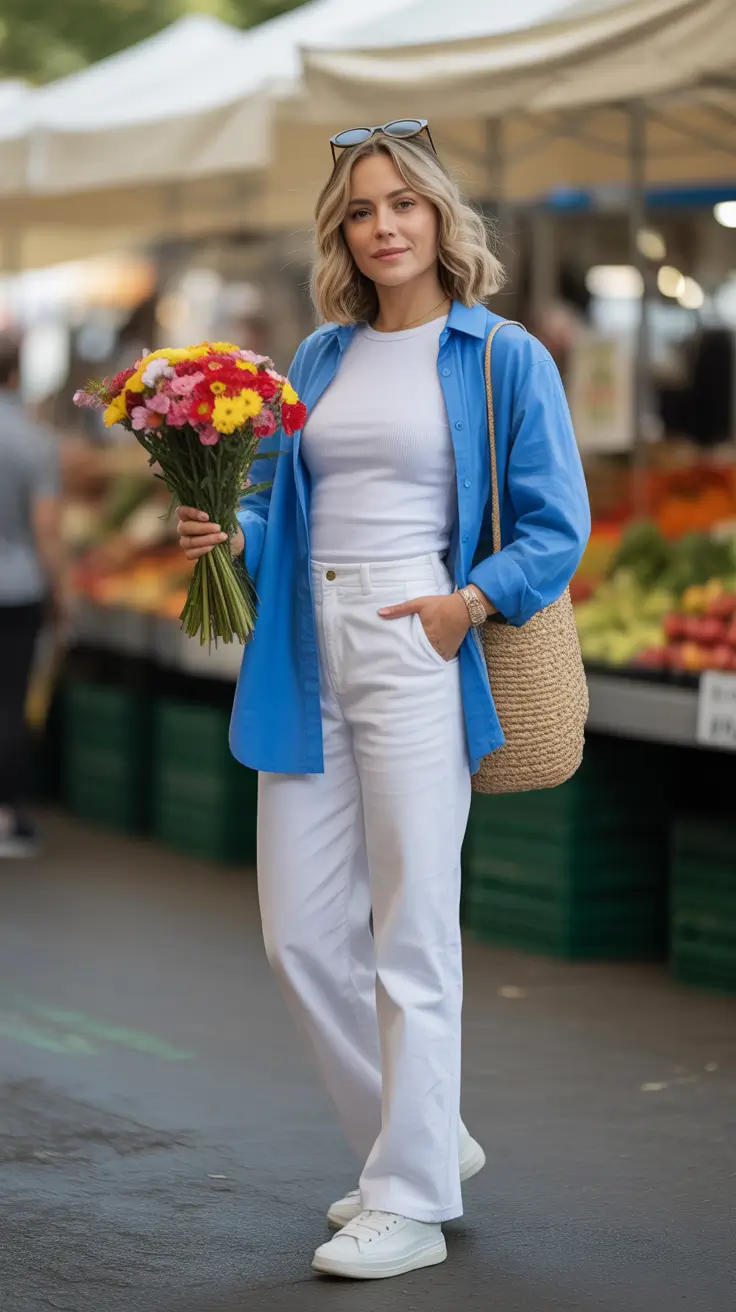 Effortless spring fashion outfits 2026 black shirt denim look