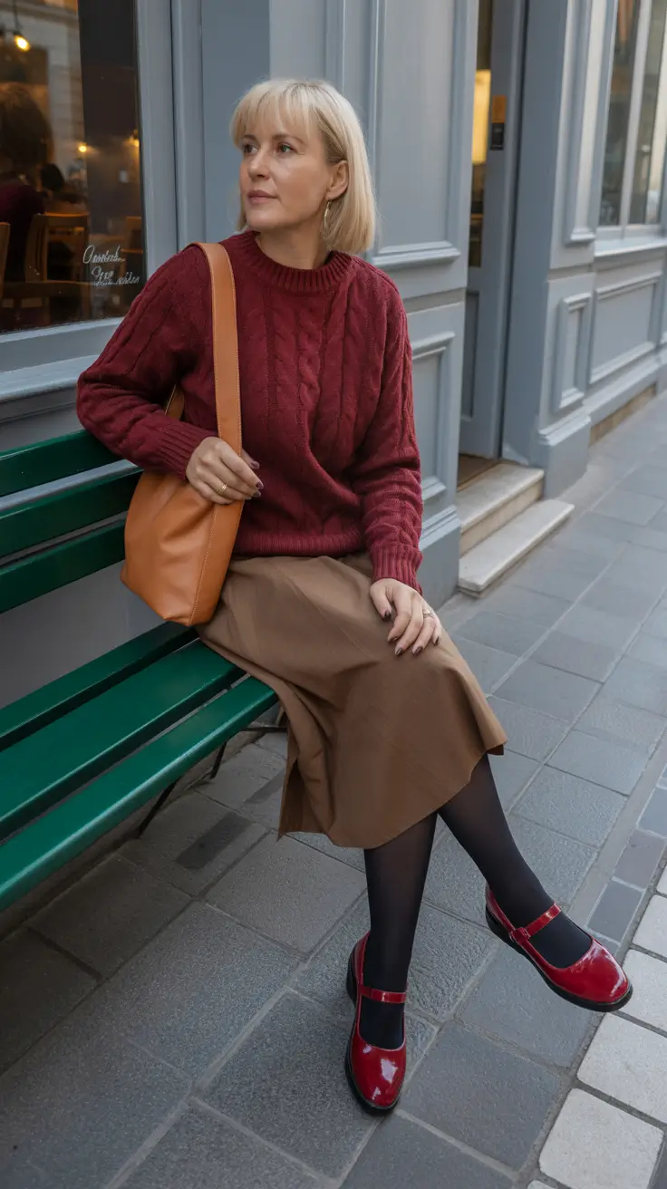 Elegant Every Day Simpl Spring Outfits 2026 Soft Burgundy Layers