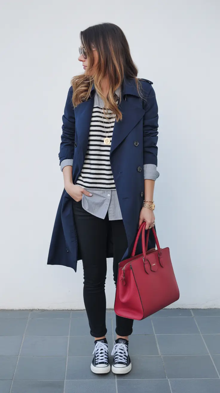 Elegant Every Day Simpl Spring Outfits 2026 Parisian Stripes