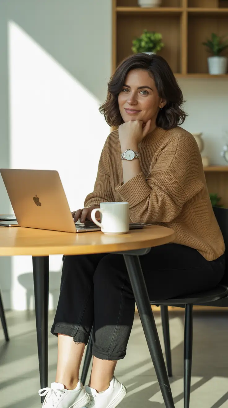 Essential spring mom outfits 2026 Soft Neutrals for Calm Work From Anywhere Style