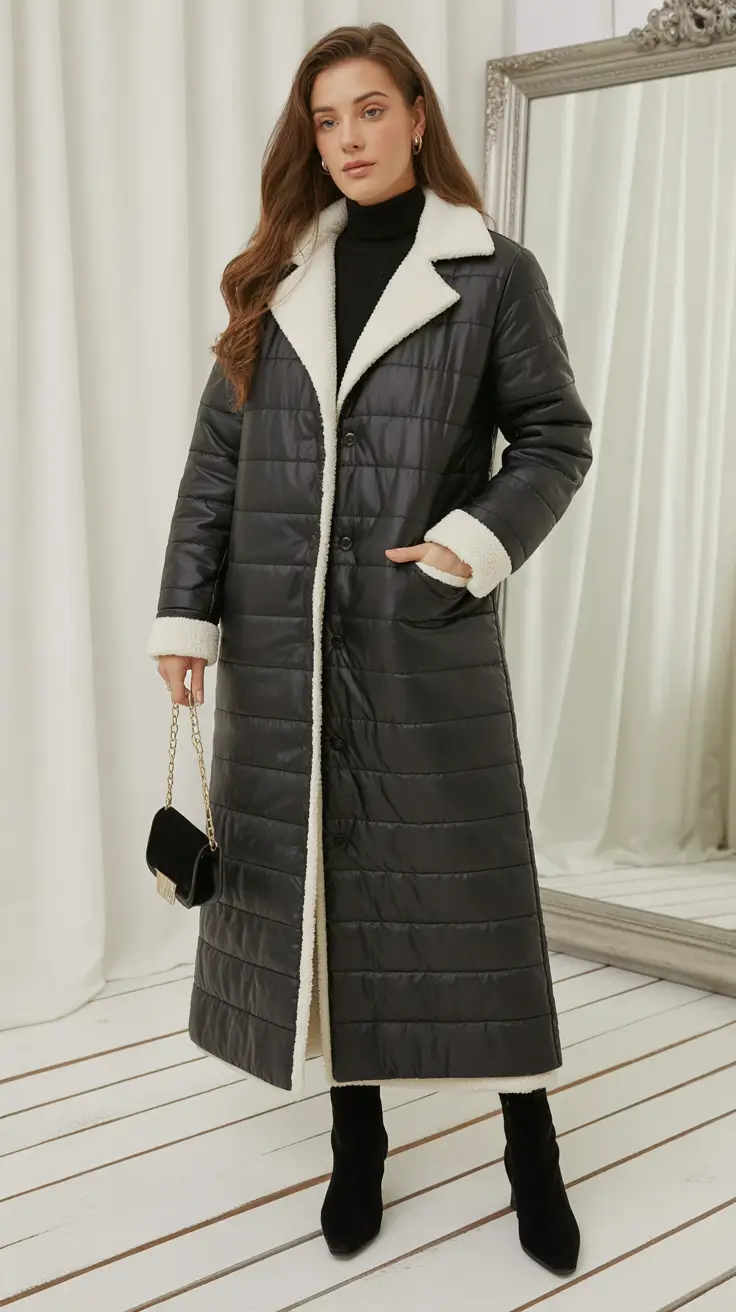 February outfits ideas 2026 Cozy Quilted Coats for Effortless City Days