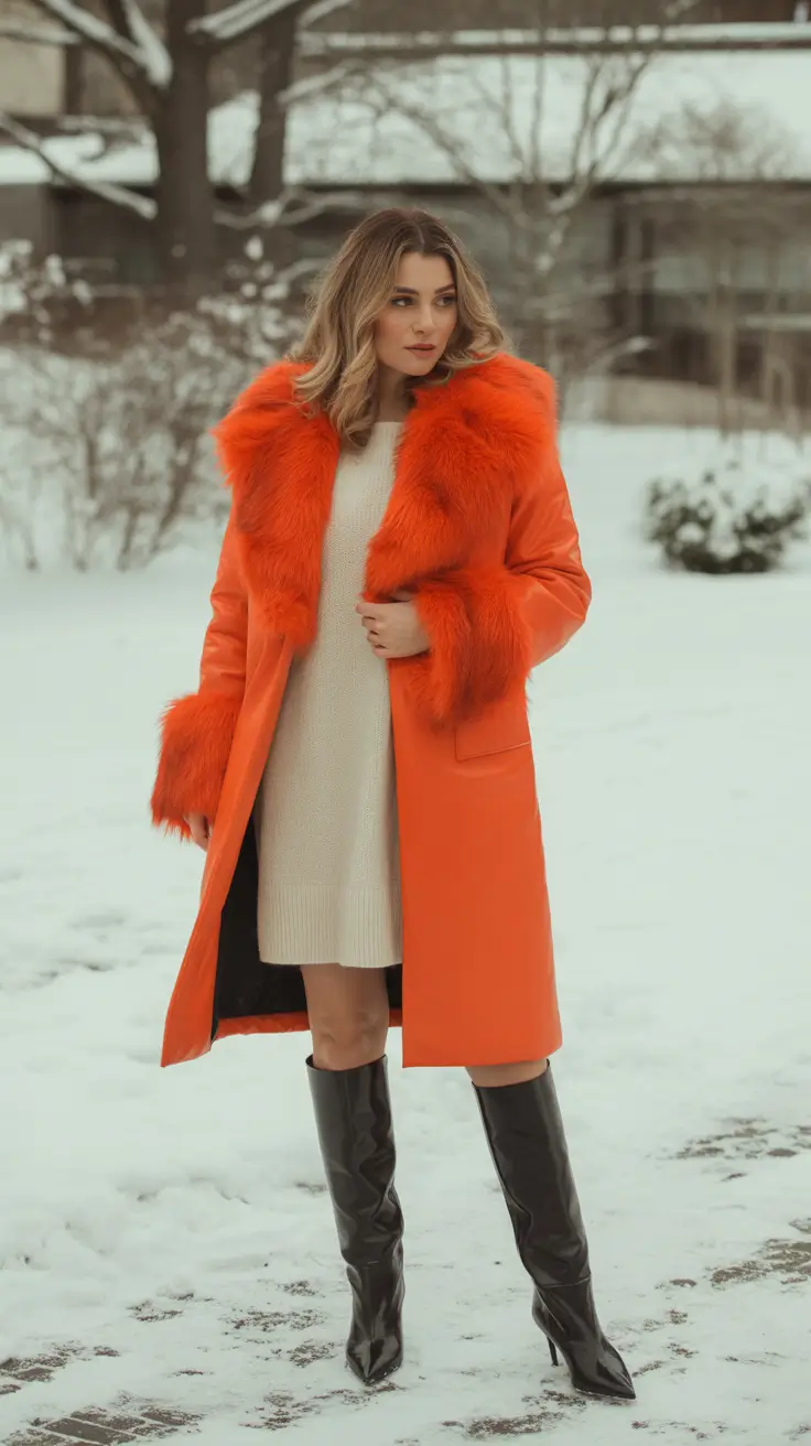 February outfits ideas 2026 Bold Color Coats That Wake Up Winter Style