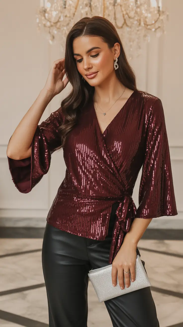February outfits ideas 2026 Evening Shine With Subtle Glamour
