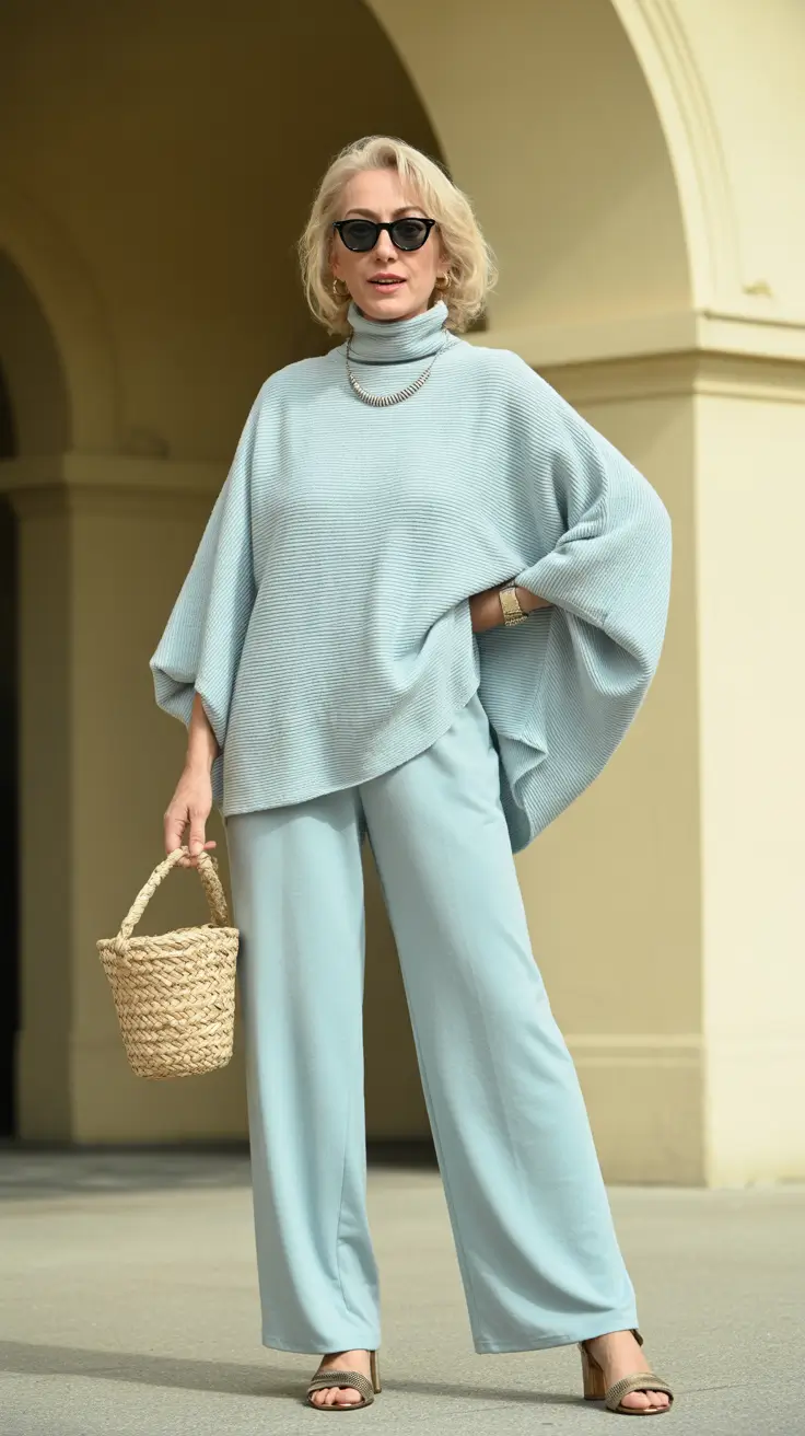 Popular spring dressing over 50 2026 Soft Blue Layers