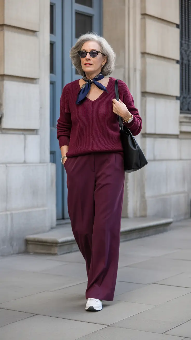 Popular spring dressing over 50 2026 Plum Outfit