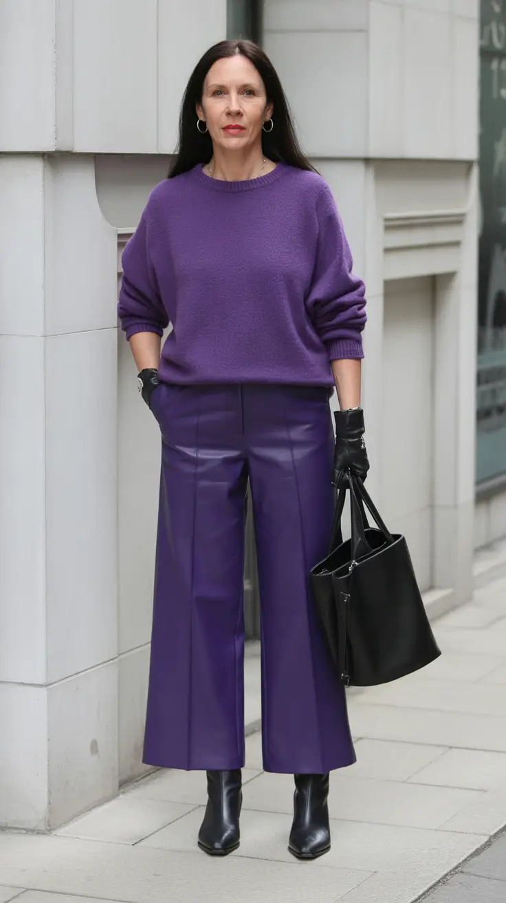 Popular spring dressing over 50 2026 Purple Monochrome Outfit