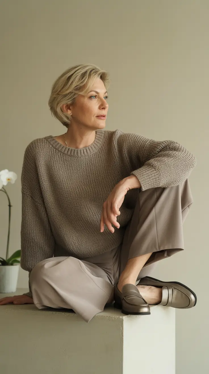 Popular spring dressing over 50 2026 Soft Neutral Outfit