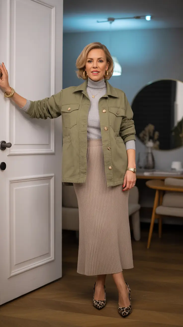 Popular spring dressing over 50 2026 Utility Layered Outfit