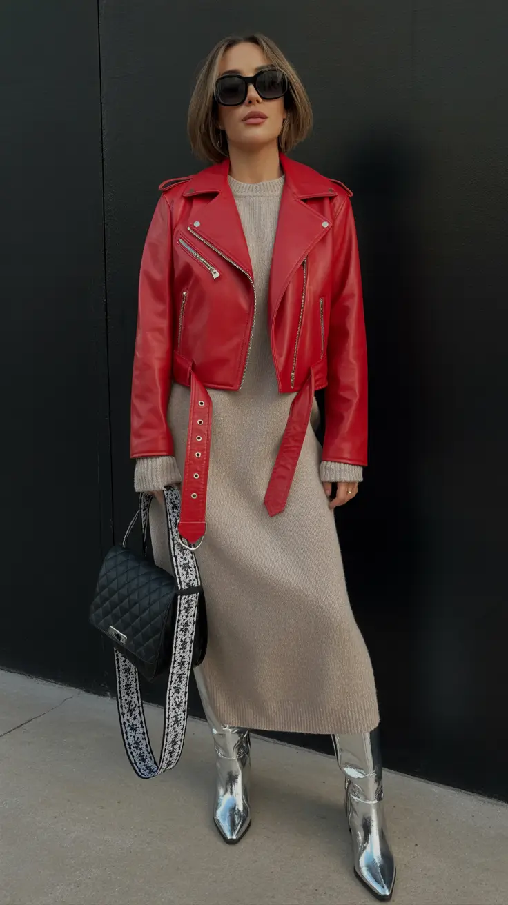 popular spring wardrobe trends 2026 Statement Jackets Over Soft Knits