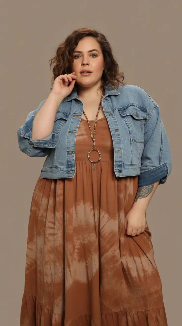 Top midsize spring outfits 2026 Easy Dresses With Denim Balance