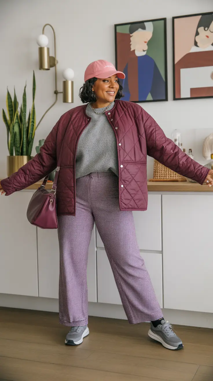 Top midsize spring outfits 2026 Relaxed Prints With Sporty Balance