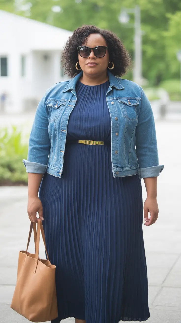 Top midsize spring outfits 2026 Denim on Denim Done the Soft Way