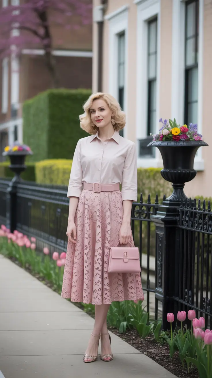 Top modest spring outfits 2026 Soft Pastels That Feel Romantic but Grown