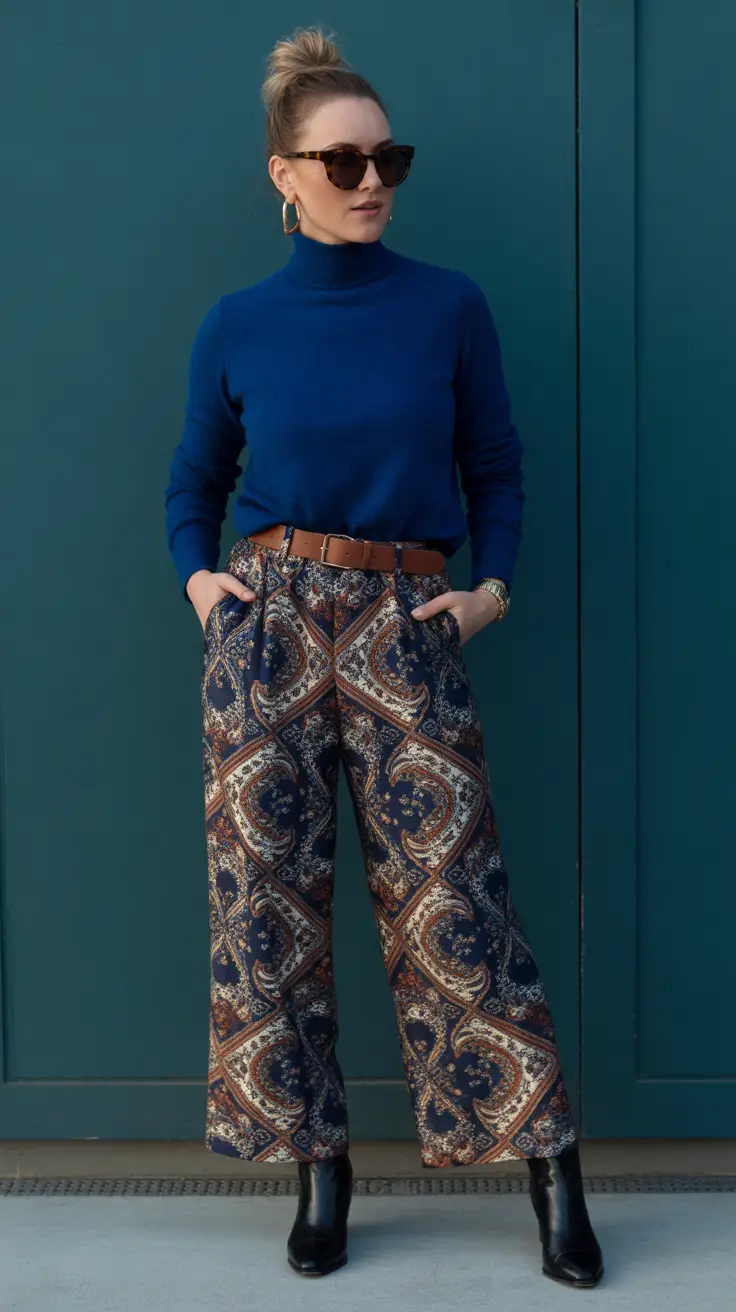 Top modest spring outfits 2026 Statement Pants as the Center of the Look
