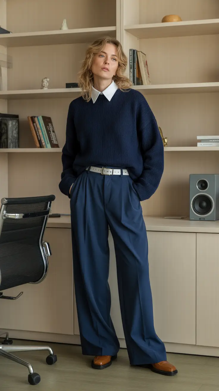 old money spring outfits for women Relaxed Tailoring with a Scholarly Edge