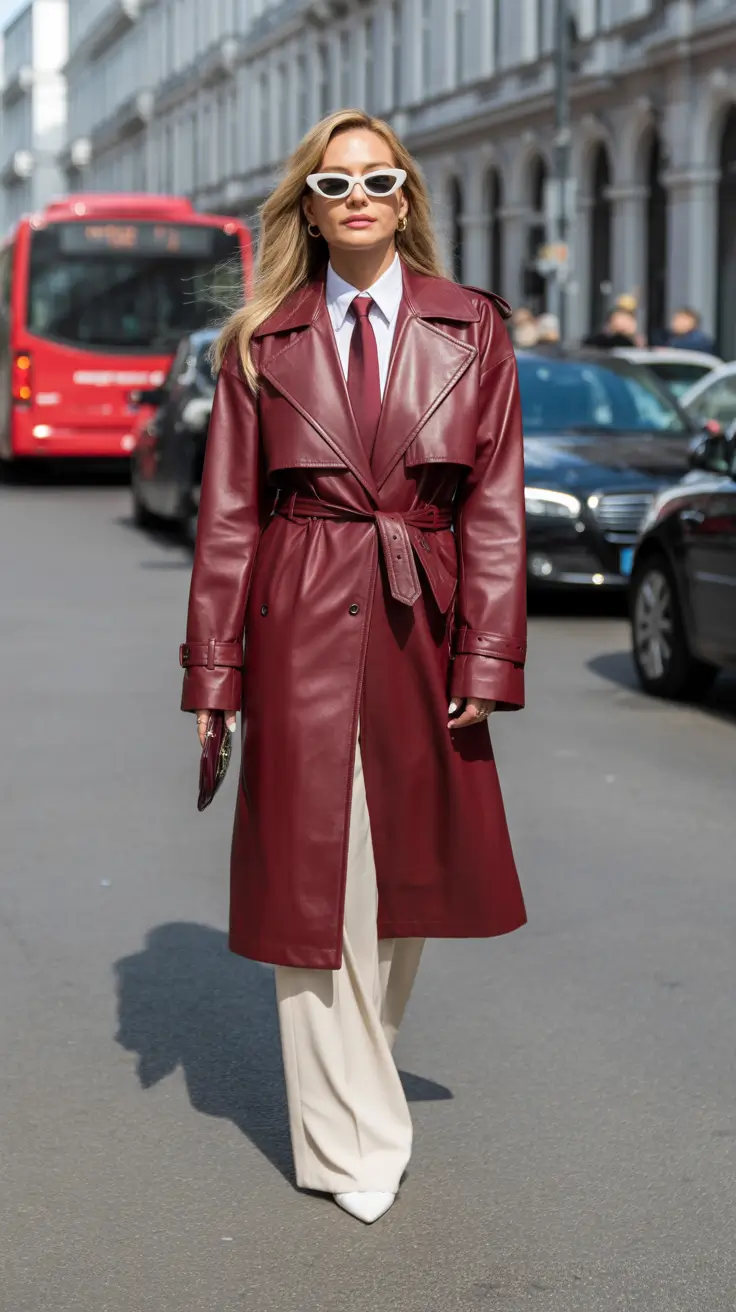 old money spring outfits jacket Leather Trench Coats as a Modern Heirloom