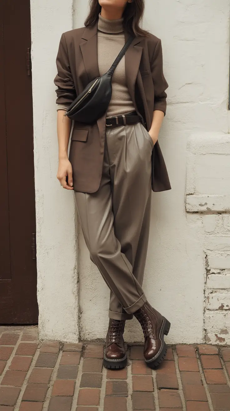 spring outfits trends women Soft Tailoring With an Urban Utility Mood