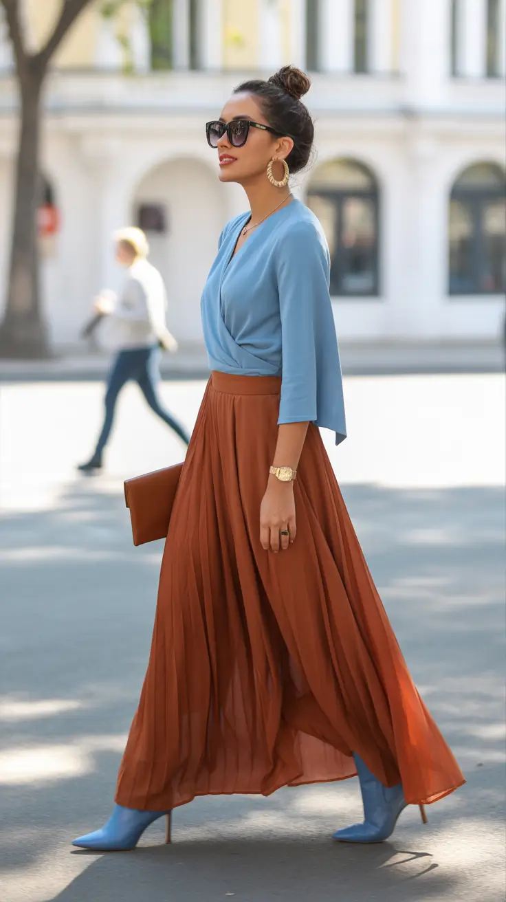 spring skirt outfits 2026 Flowy Silhouettes with Everyday Ease