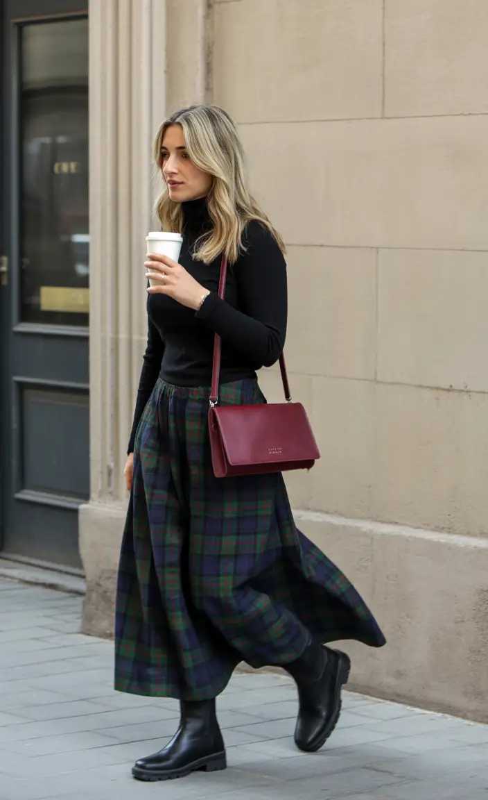 spring skirt outfits 2026 Plaid Skirts with Timeless Calm