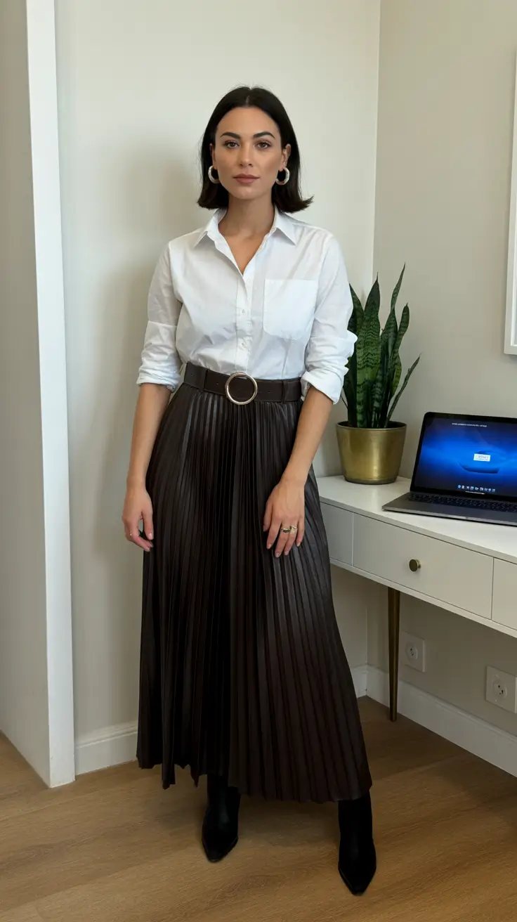 spring skirt outfits 2026 Modern Office Classics Reimagined