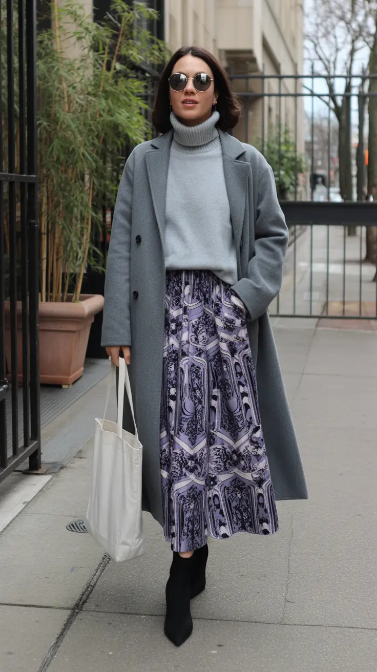 spring skirt outfits 2026 Soft Layers for Transitional Days