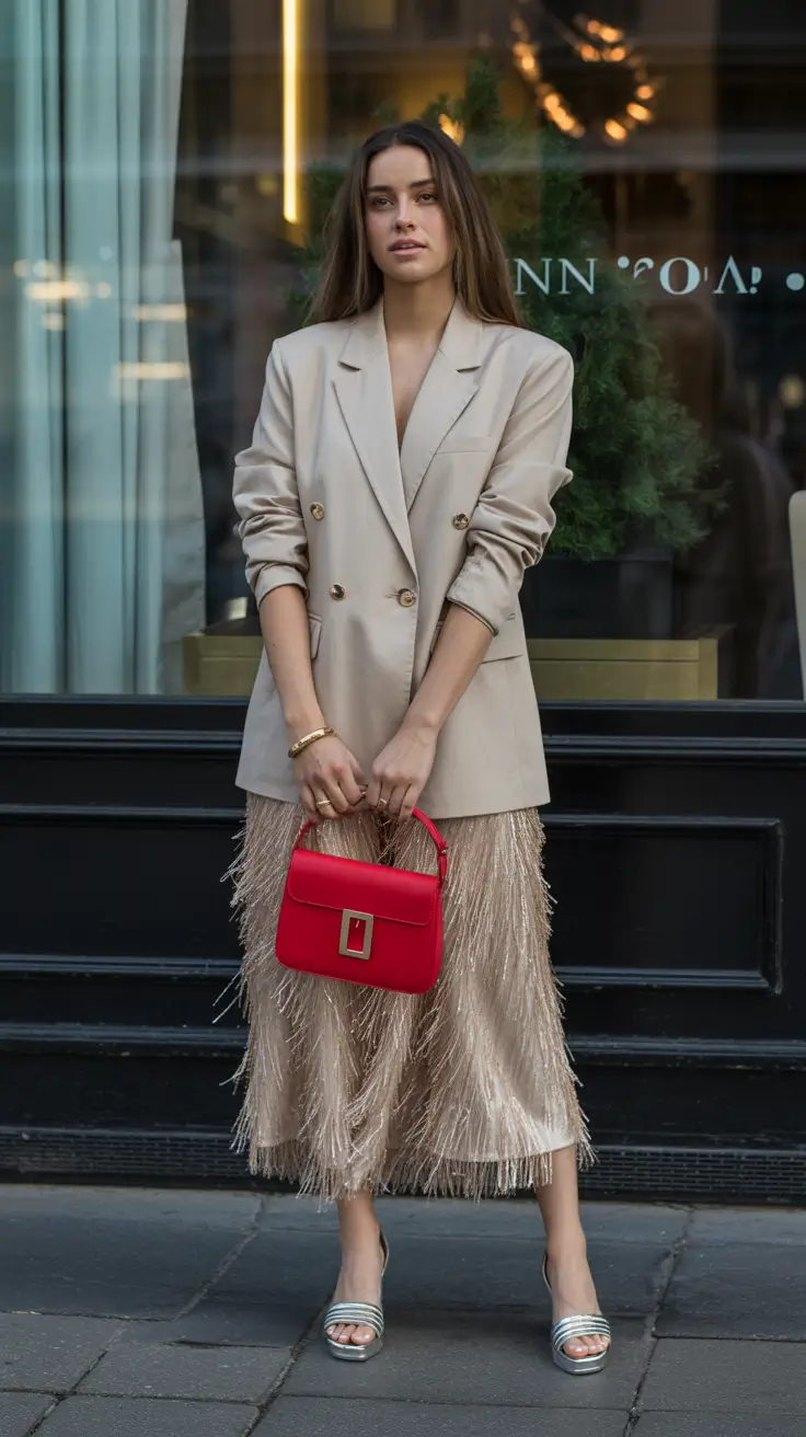 spring going out outfits night Fringe Details for a Nighttime Statement