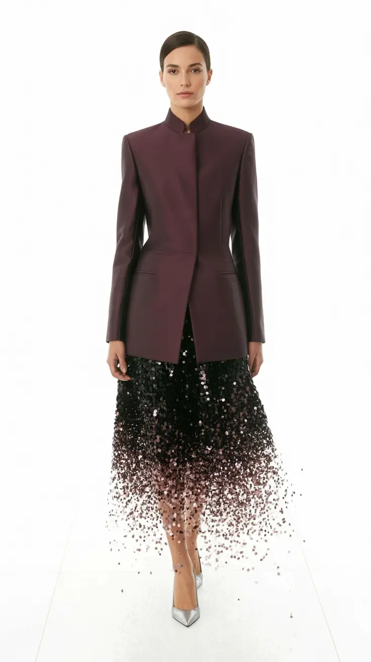 spring going out outfits night Monochrome Drama with a Modern Edge