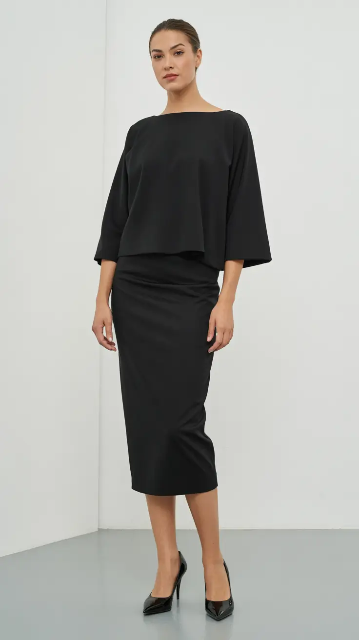 Trending spring office outfits 2026 Minimal Black as a Spring Reset