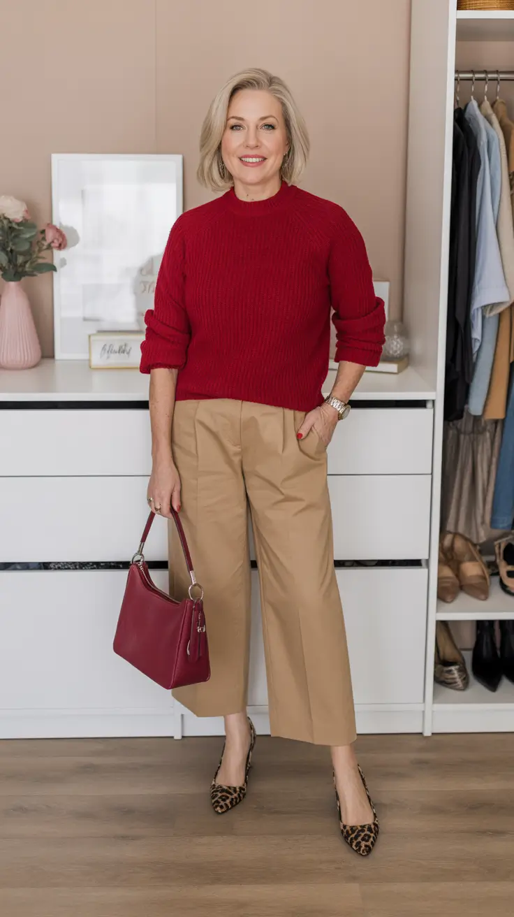 Trending spring outfits for women over 40 2026 Warm Tones and Soft Structure