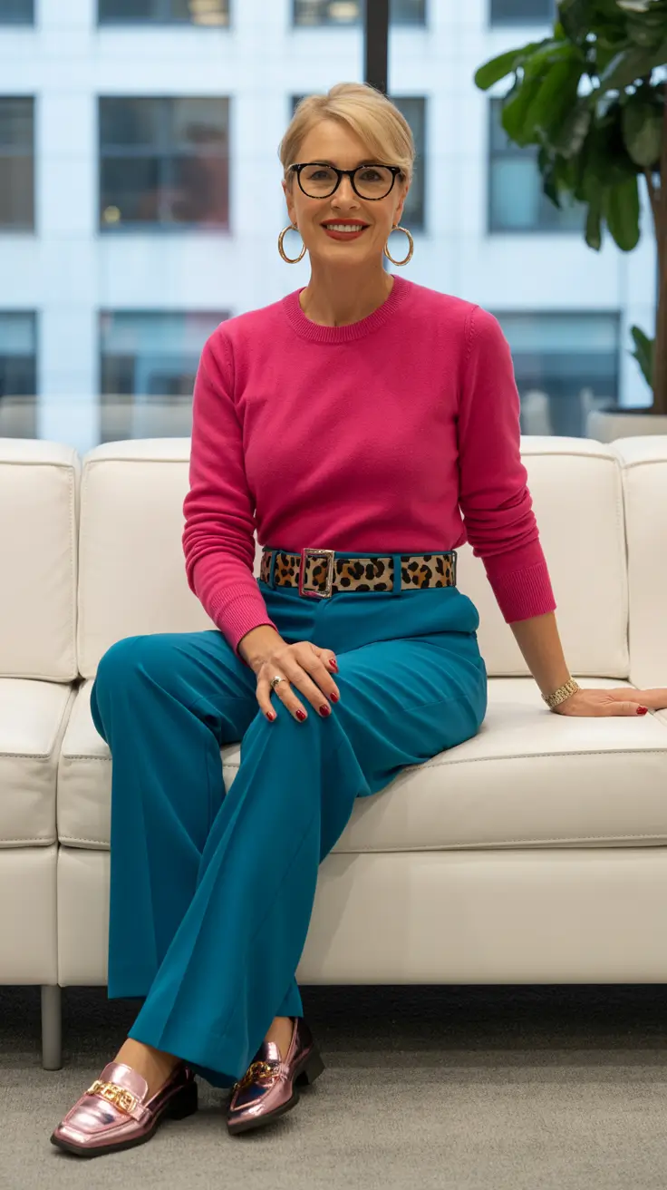 Trending spring outfits for women over 40 2026 Playful Color