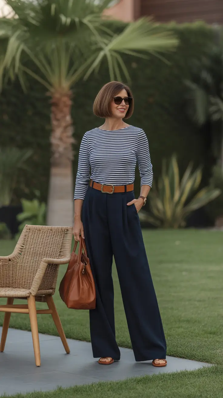 Trending spring outfits for women over 50 2026 Relaxed spring outfit
