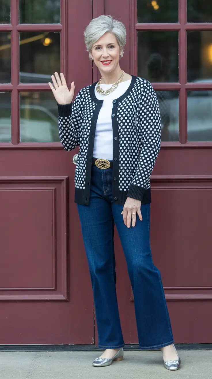 Trending spring outfits for women over 50 2026 Casual denim outfit