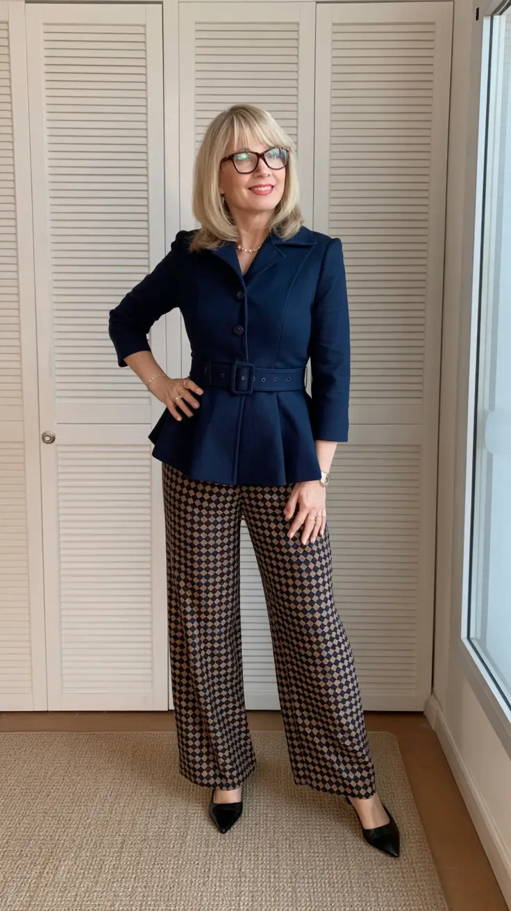 Trending spring outfits for women over 50 2026 Soft tailored look