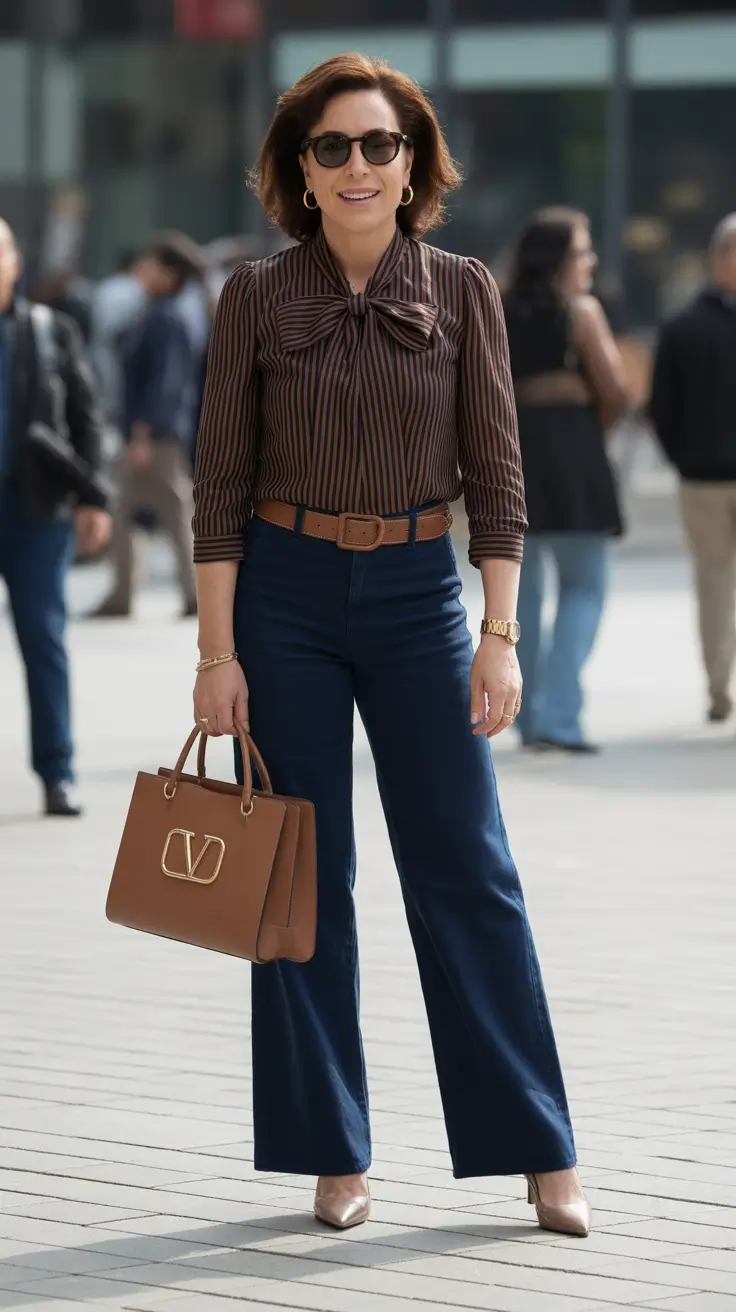 Trending spring outfits for women over 50 2026 City elegant outfit